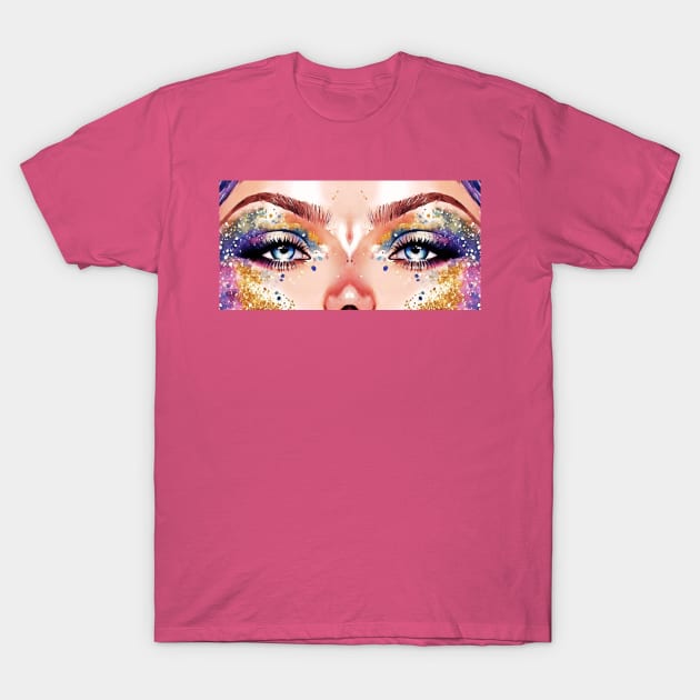 Glitter Eyes T-Shirt by Viper Unconvetional Concept